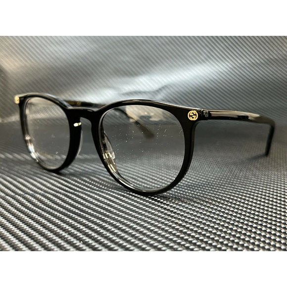 Gucci Black Round 50mm Eyeglasses